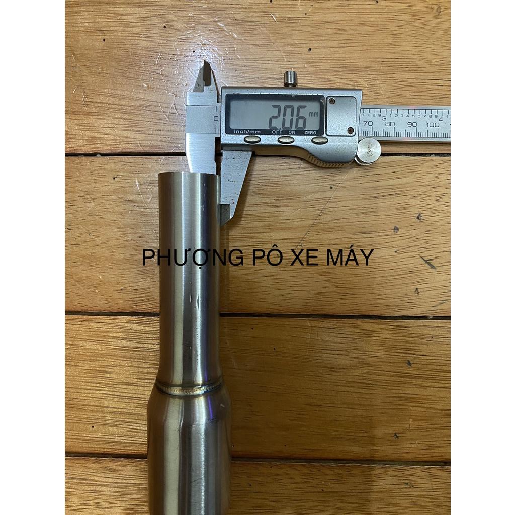 Cổ pô inox 304 gắn lon 4road & DranTurismo cho Vario/SHVN/AB 125-150 /Click THÁI /VISION /SH MODE/AB-VARIO 160 vv