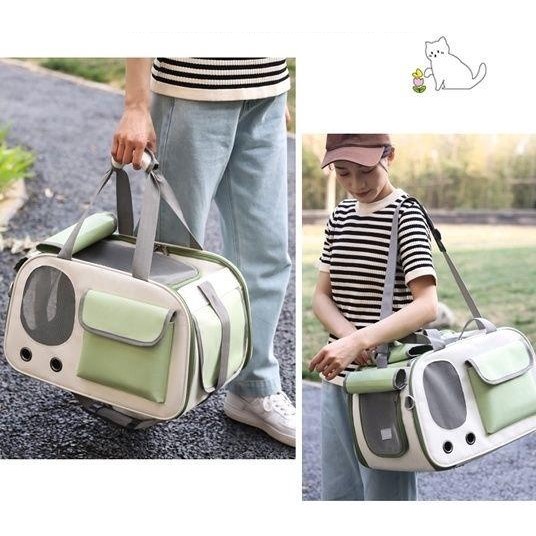 Túi Vận Chuyển Thú Cưng Cỡ Lớn Thiết Kế Trong Suốt Thoáng Khí