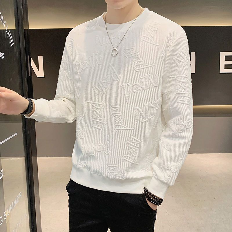 Áo Thun Tay Dài Dáng Rộng Phong Cách Hàn Quốc Thời Trang Mùa Thu Mới Cho Nam