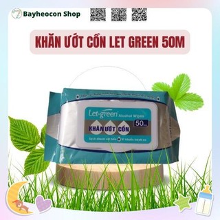 Combo 10 gói khăn giấy ướt cồn let green 50m