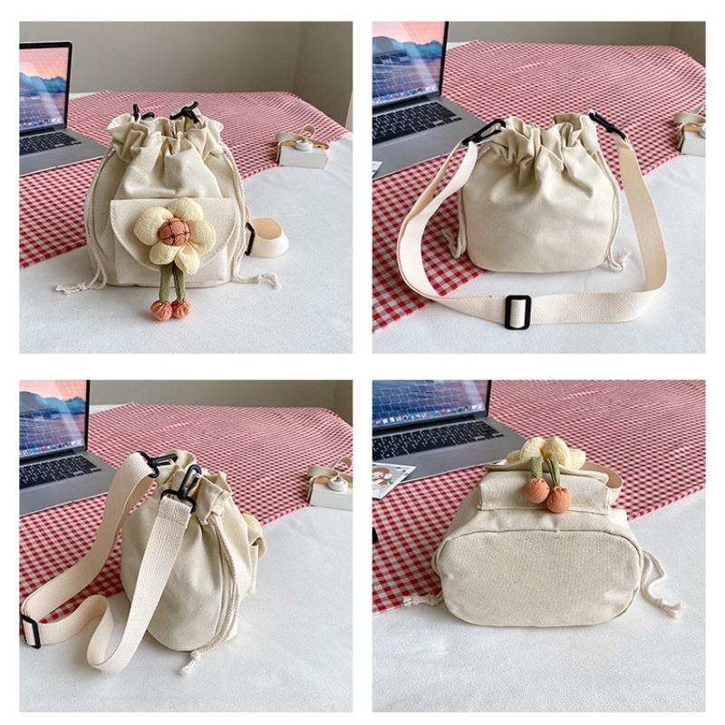 Túi Đeo Chéo Vai Bằng Vải Thời Trang Hàn Quốc Dễ Thương Bắt Mắt