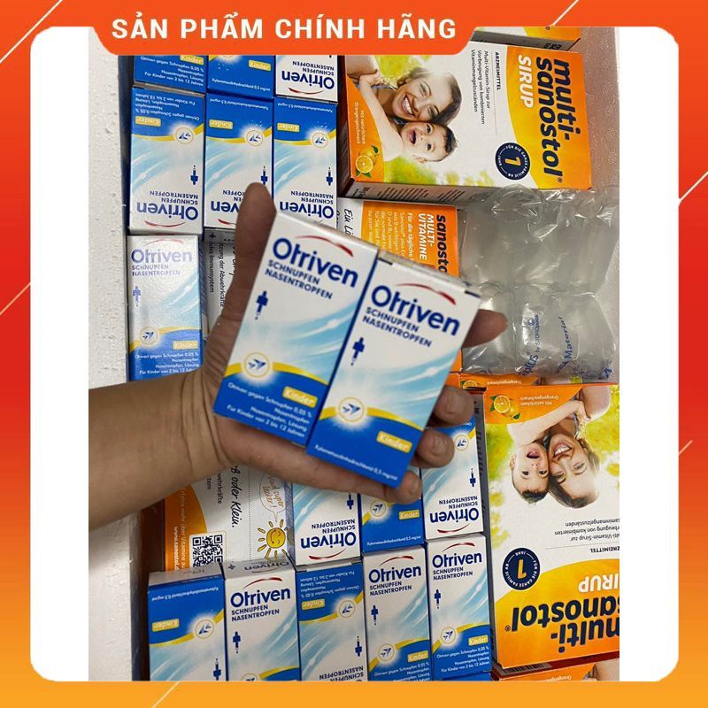 Xịt, nhỏ mũi otriven nội địa Đức cho bé từ 0-12 tuổi date 2024-2025