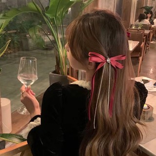1 Cặp Kẹp Tóc Nơ Tua Rua