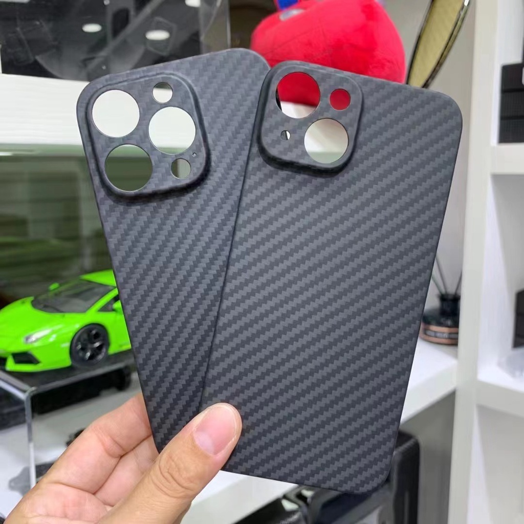 Bao Da Điện Thoại Sợi carbon Siêu Mỏng Cho iphone 14 pro max 13 / 13 pro Ốp