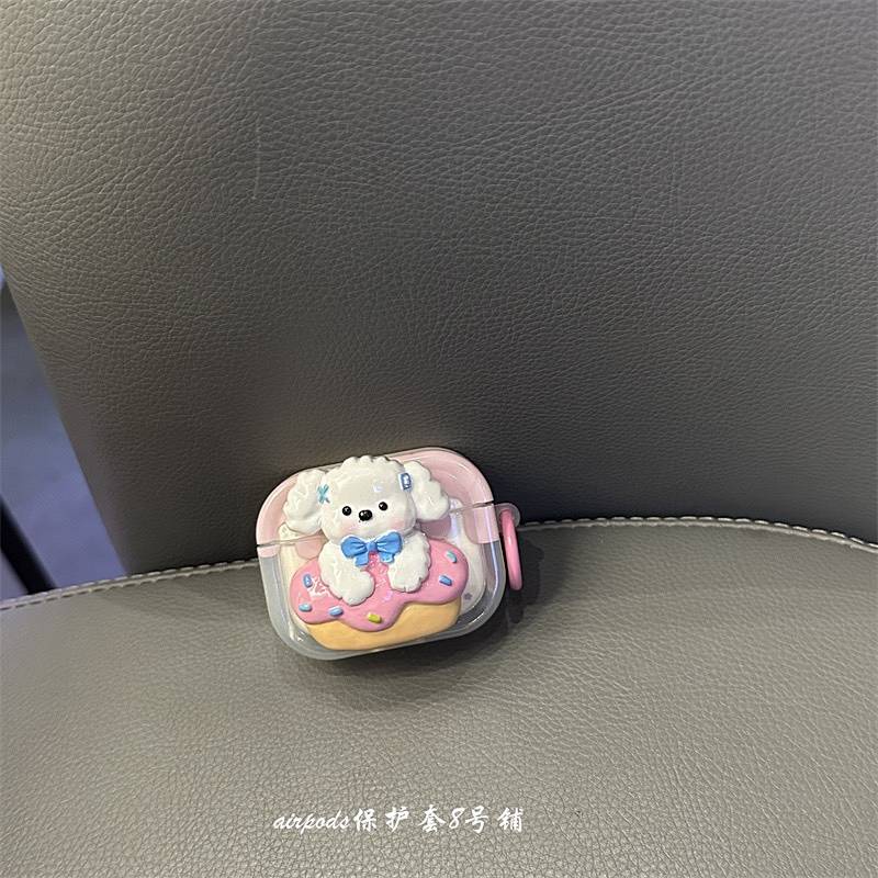Vỏ Bảo Vệ Hộp Sạc Tai Nghe bluetooth Không Dây airpods pro 2022 airpods 1 / 2 / 3 Hình Chú Chó Hoạt Hình Dễ Thương