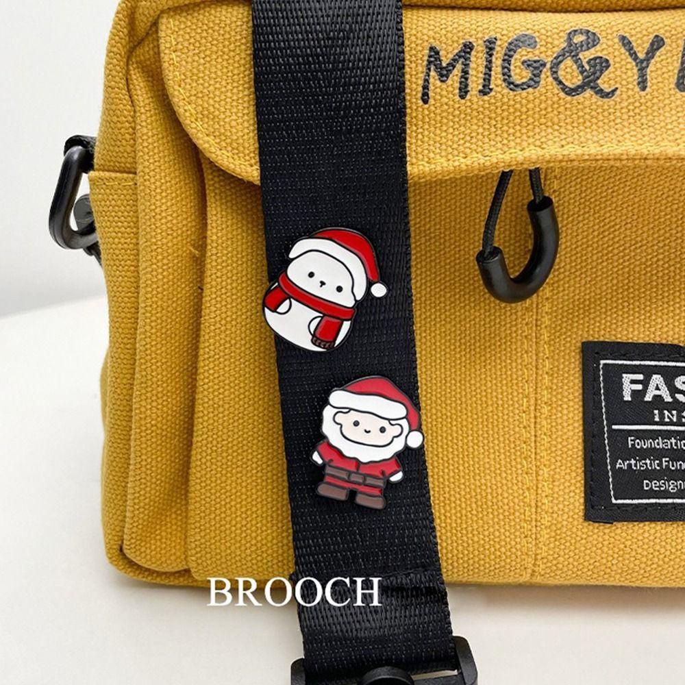 Back2life Ghim Cài Áo Họa Tiết Giáng Sinh / Người Tuyết / Tuần Lộc / Ông Già Noel Hoạt Hình Dễ Thương