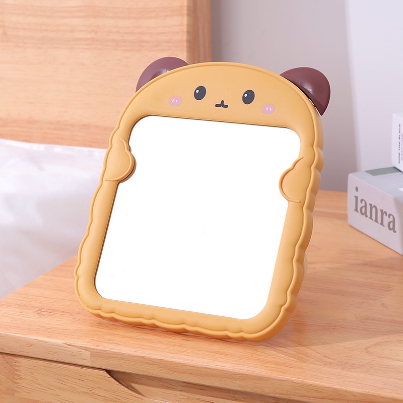 Gương Để Bàn, Gương Mini, Gương Trang Điểm Hình Gấu Dễ Thương