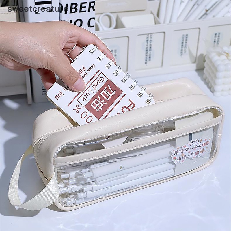 Túi Đựng Bút Trong Suốt Sức Chứa Lớn Chống Thấm Nước