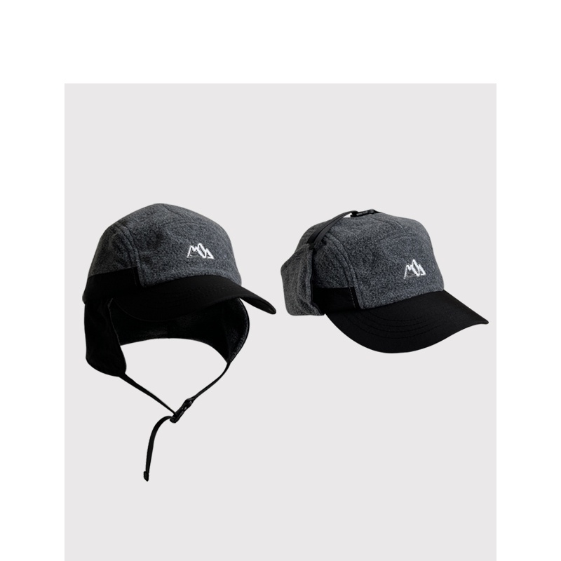 Mũ Thu Đông Bảo Vệ Tai Thêu Họa Tiết Màu Sắc Phong Cách Hàn Quốc Dành Cho Nam Và Nữ