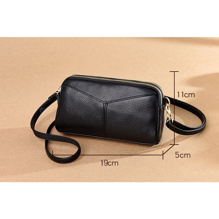 Genodern Túi Xách Da Bò Thật Thời Trang Cho Nữ