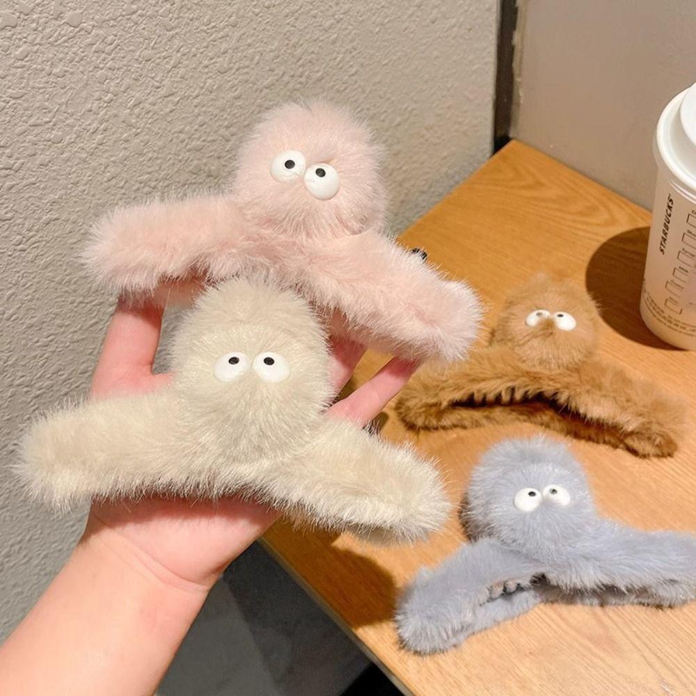 Moilyvn Kẹp Tóc Hình Cá Mập Nhồi Bông Phong Cách Hàn Quốc Dễ Thương Dành Cho Nữ