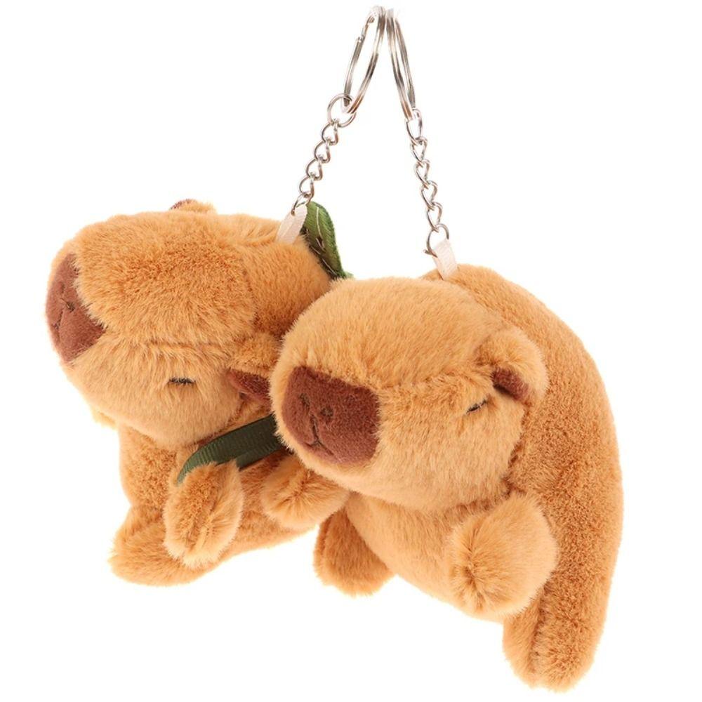 Shanhai Móc Khóa Mô Phỏng capybara, Vỏ Sò Nhồi Bông Dễ Thương, Móc Khóa unisex