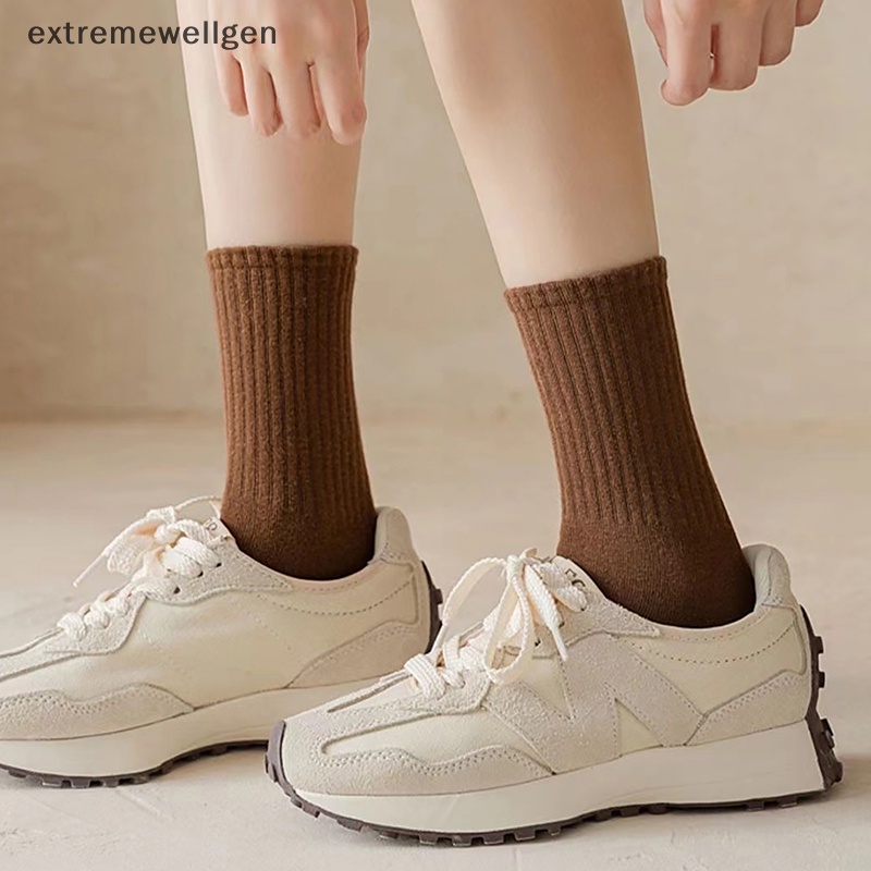 Vớ Kaki Màu Trắng Trơn Thời Trang Cho Nữ