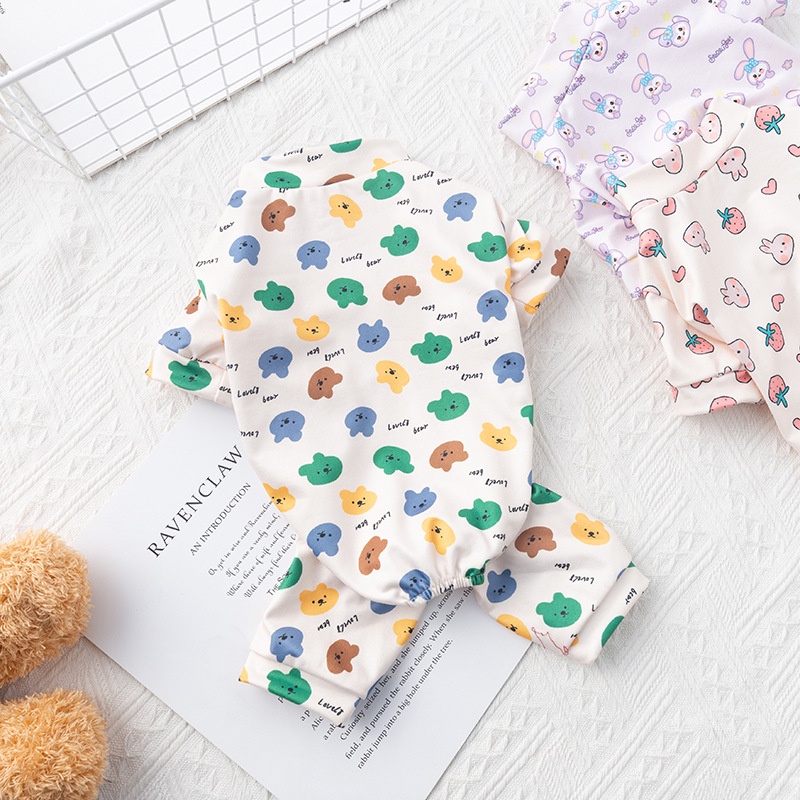 Bộ Đồ Ngủ Liền Thân 12 Màu Dễ Thương Dành Cho Cún Cưng shih tzu