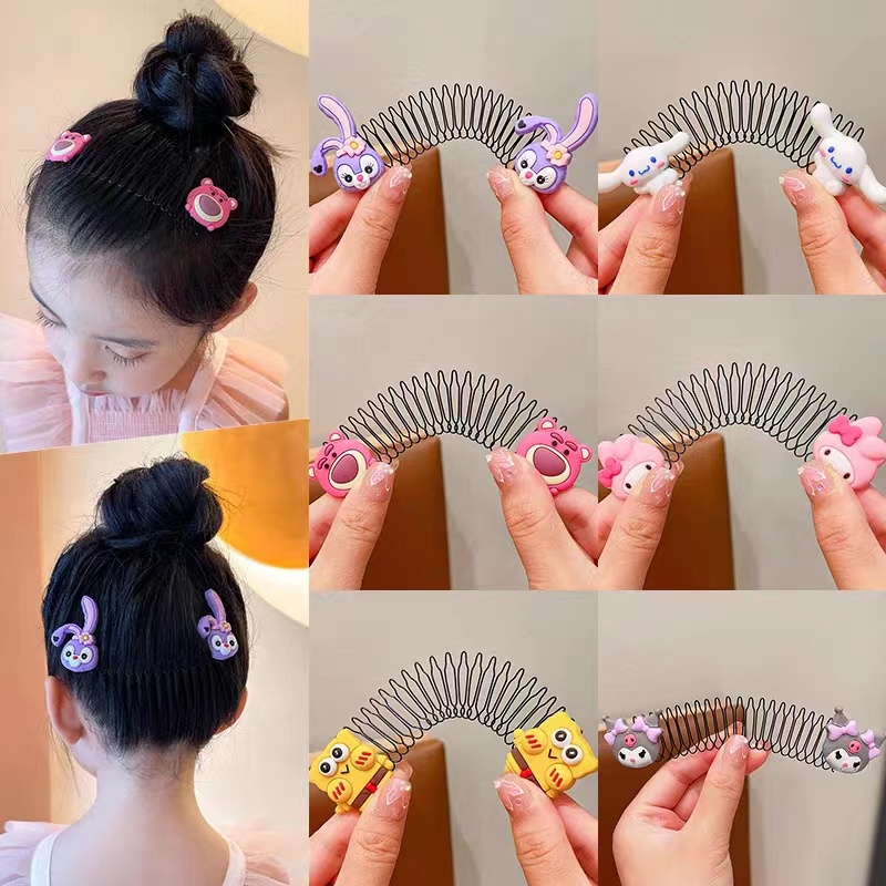 Lược Cài Tóc Chữ u Họa Tiết Hoạt Hình Dễ Thương Cho Bé