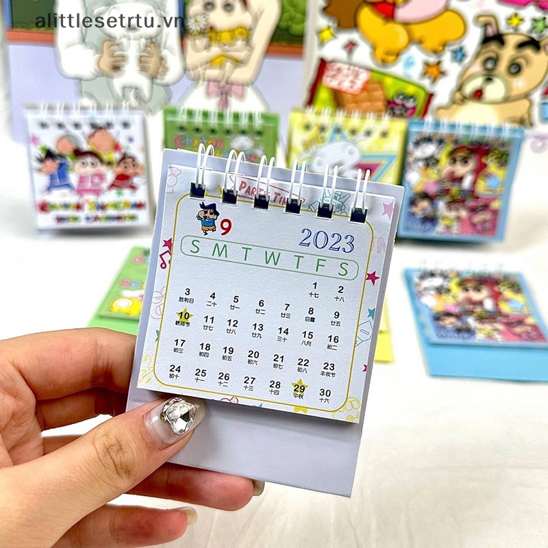 Alittlesetrtu Lịch Năm 2024 mini Để Bàn Trang Trí Văn Phòng vn