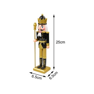 Giáng sinh Nutcracker Gỗ Nutcracker King Solider Figurine Hand