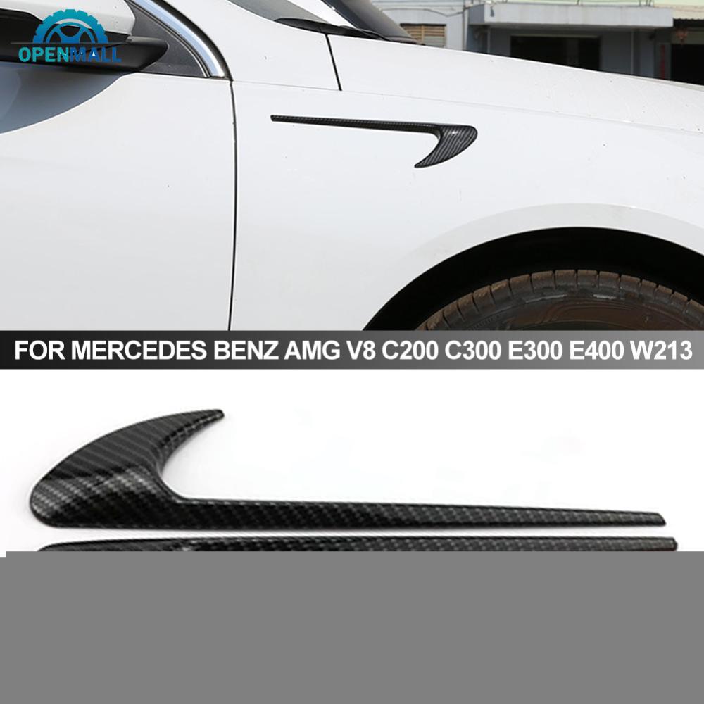 FENDER Set 2 logo Trang Trí Xe Ô Tô mercedes benz amg v8 c200 c300 e300 e400 w213 x3z8