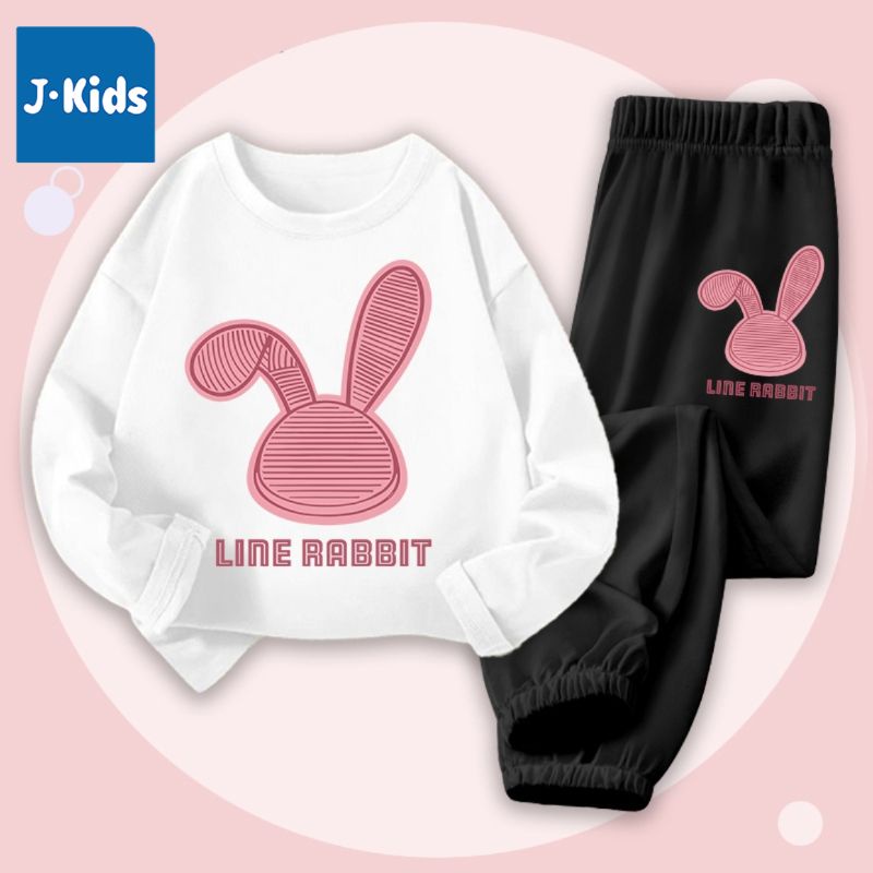 Đồ bộ thu đông cho bé trai bé gái J-Kids bộ thun dài tay cho bé chất thun cotton in hình độc đáo BDRB33