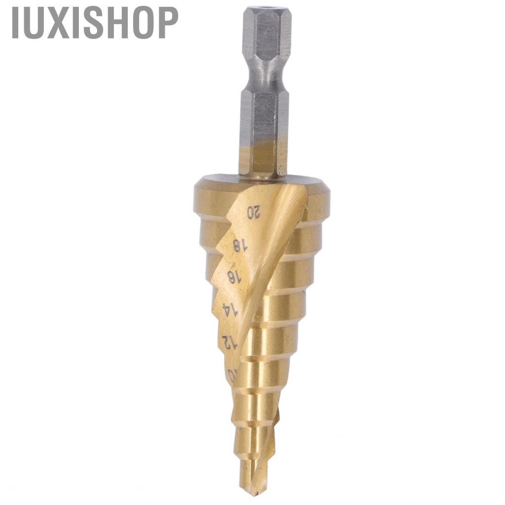 Iuxishop Step Drill Bit 4‑20mm Cone Drilling with Hex Shank for 2mm Thin Iron Copper Aluminum
