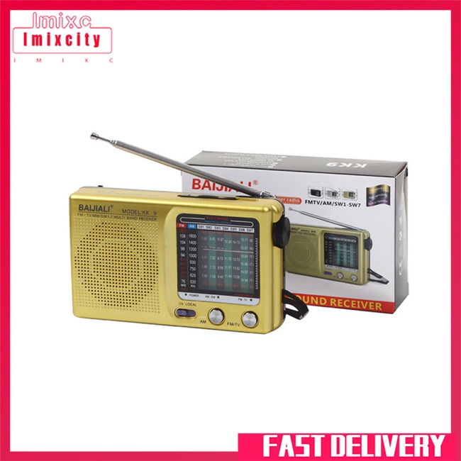 Imixcity Đài radio kk9 Sử Dụng Pin am fm Bền Lâu