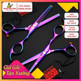 Bộ kéo cắt tóc Kasho HA 05 tím 6in (kéo tay phải)