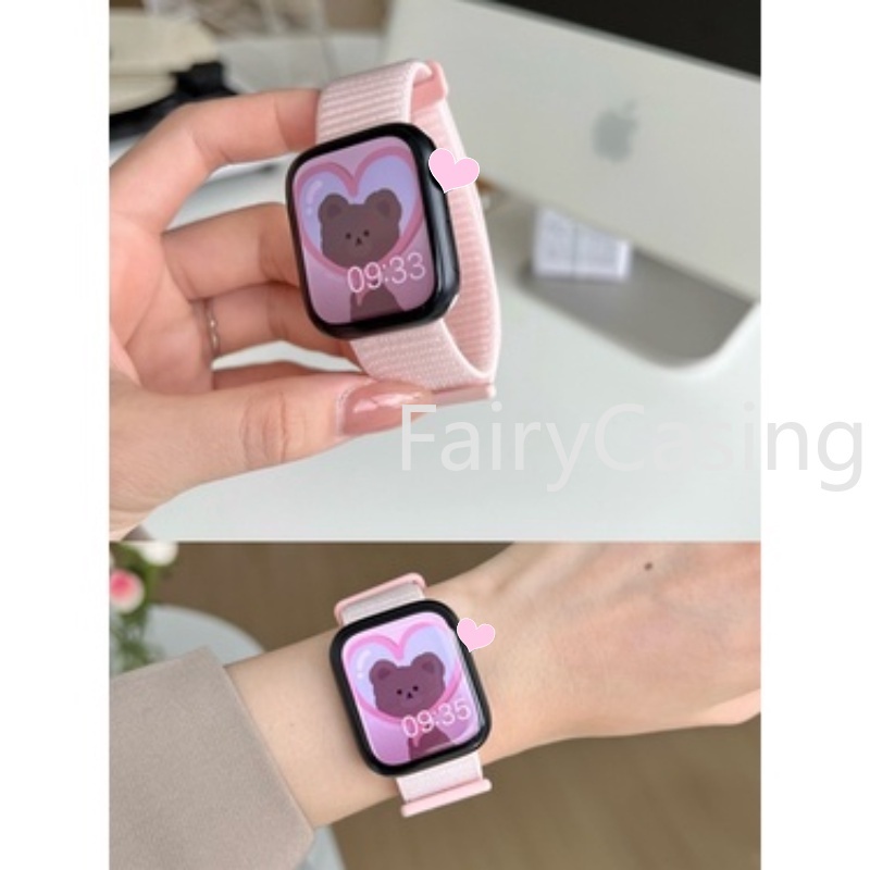 Dây Đeo nylon Cho Đồng Hồ Thông Minh apple watch ultra 49mm 44mm 45mm 42mm 41mm 40mm 38mm 44 mm iwatch serie 8 7 6 5 se 4 3