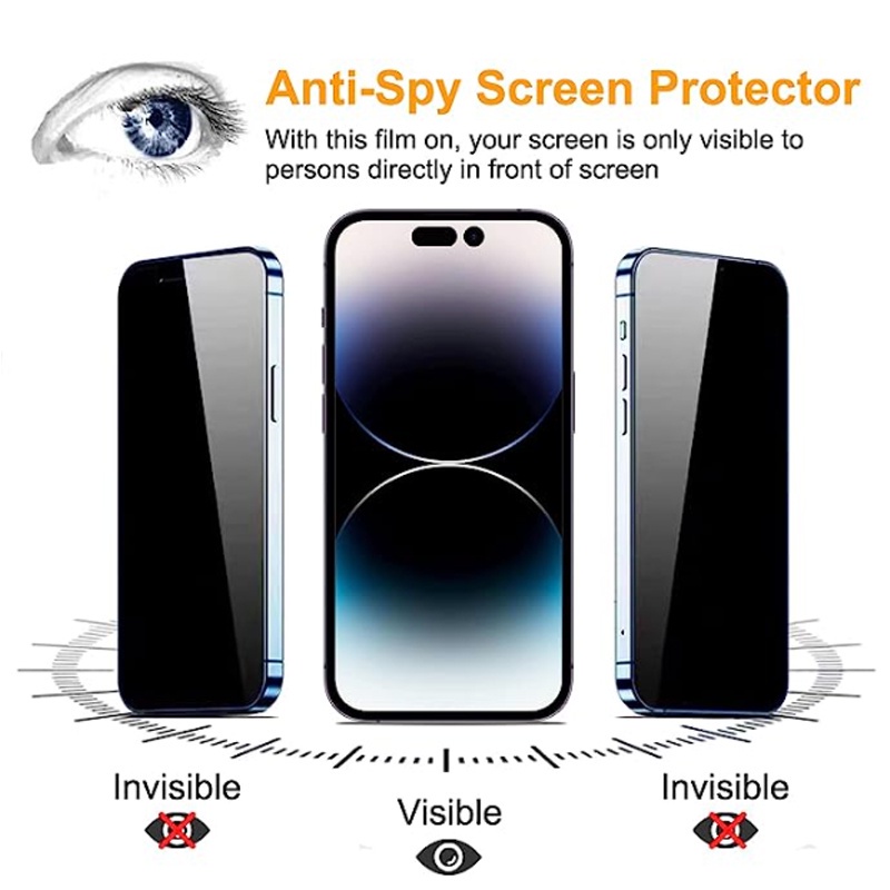 Kính Cường Lực Bảo Vệ Màn Hình Chống Nhìn Trộm Cho iphone 15 13 14 12 11 pro max 13 12 mini x xr xs 6 7 8