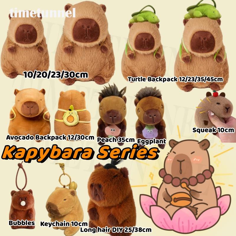 Gấu Bông Chuột Lang Capybara Chảy Mũi Siu Đáng Yêu, Chuột Lang Nước Đeo Balo Rùa Lông Siu Mượt