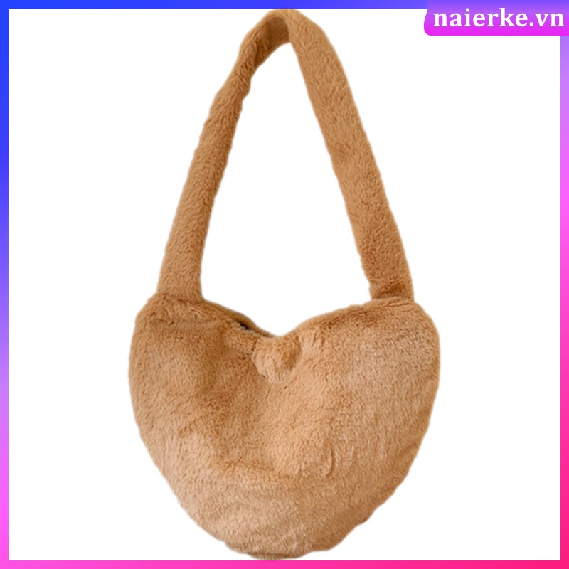 Túi Đeo Chéo Hình Trái Tim Xinh Xắn Cho Nữ