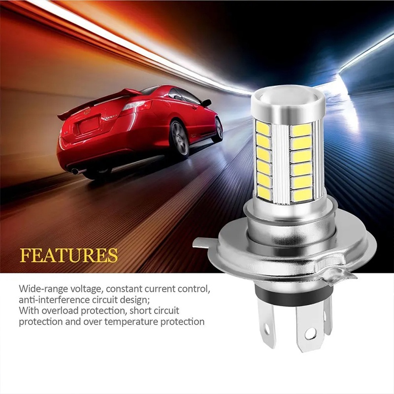 Đèn Pha led h4 33 smd 5630 5730 12v dc - YKD