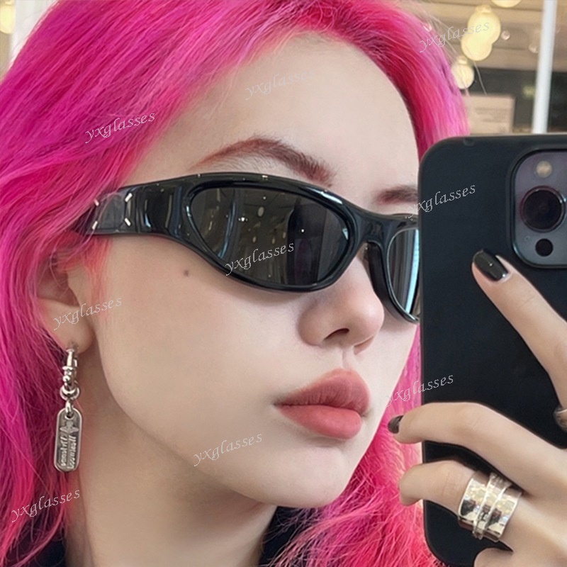 Mới Kính Mát Mắt Mèo Phong Cách hip hop punk y2k Dành Cho Nam Và Nữ