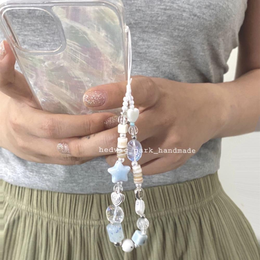 Mmluck Dây Đeo Cổ Tay handmade Hình Hoa Ngôi Sao Biển Mùa Hè Cho Điện Thoại
