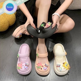 Bonnie cathy Dép Xốp Đế Dày Đục Lỗ Chống Trượt Và Mài Mòn Thời Trang Ngọt Ngào Cho Nữ