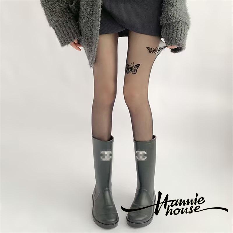 Hannie- Quần Tất Cạp Cao In Hình Bướm Thời Trang Hè Cho Nữ