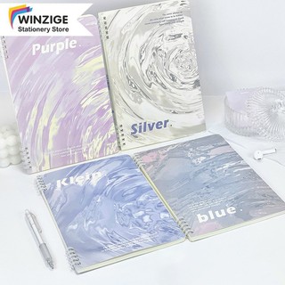 Winzige Set 4 Sổ tay A5 B5 kẻ ngang sổ tay sổ klong sổ tay ghi chép cute sổ còng spiral notebook