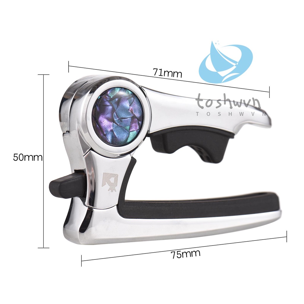 Dk Kẹp capo Bằng Hợp Kim Kẽm Phối Da pu Dành Cho Đàn guitar Điện ip-1pro bass