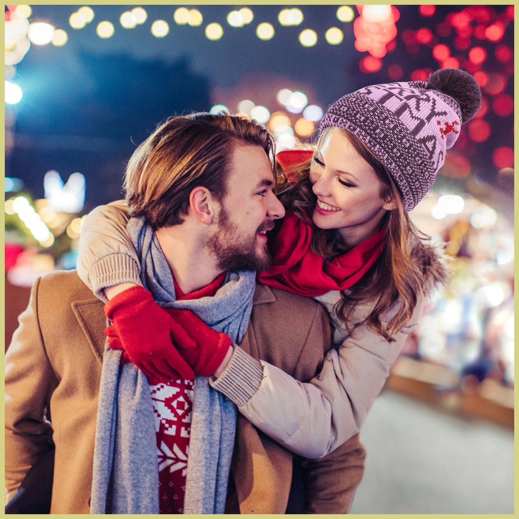 Mũ beanie Trùm Đầu Thoải Mái Phong Cách Giáng Sinh