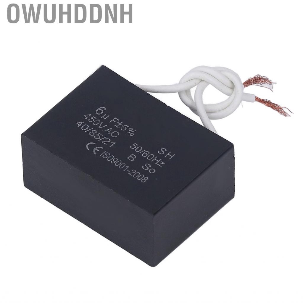 Owuhddnh Start Capacitor 450V AC 6μF 50/60Hz  Run Accessory For Fan Pump Generator