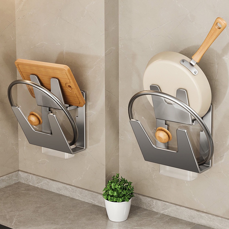 Kệ Để Thớt / Nắp Nồi Gắn Tường Không Đục Lỗ