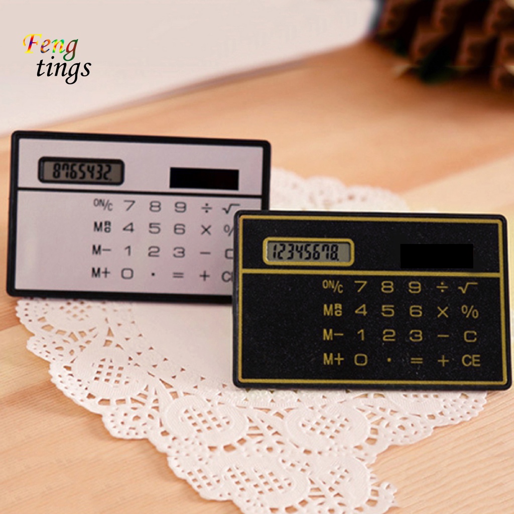 Máy Tính Thẻ 8 Chữ Số mini Siêu Bền Tiện Dụng Cho Gia Đình