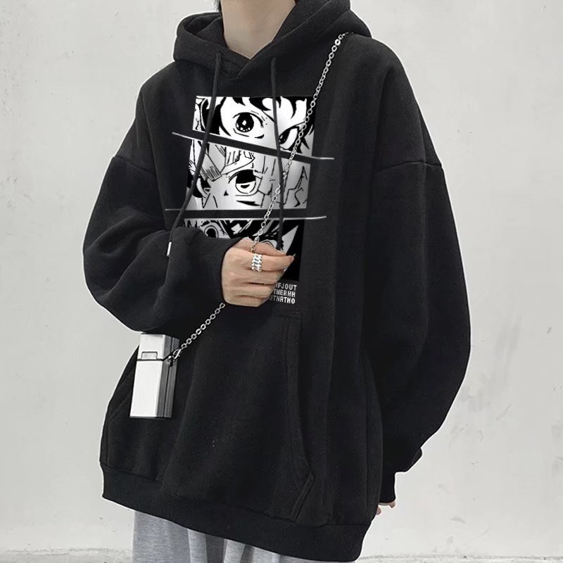 Áo hoodie nam nữ dáng rộng  mùa thu đông cho nam M-8XL