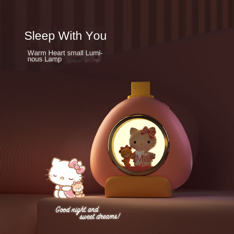 Sạc dự phòng Sanrio Hello Kitty, máy sưởi tay nắm cơm, sạc dự phòng cầm tay dung lượng lớn cho bé gái dễ thương