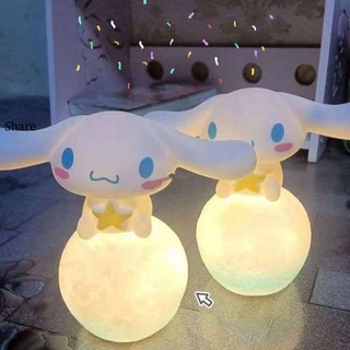 Sanrio Đèn Ngủ Hình Mèo kitty kuromi cinnamoroll Phát Sáng Dễ Thương Cho Bé