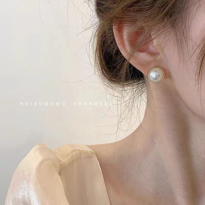 Khuyên Tai Đính Ngọc Trai Phong Cách retro Pháp Hàng Mới 2023 Dành Cho Bạn Nữ