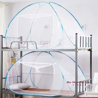 Màn chụp tự bung mùng ngủ chống muỗi tự bung đỉnh chóp cao cấp 1m8 2m2 gấp gọn Kiều Phi