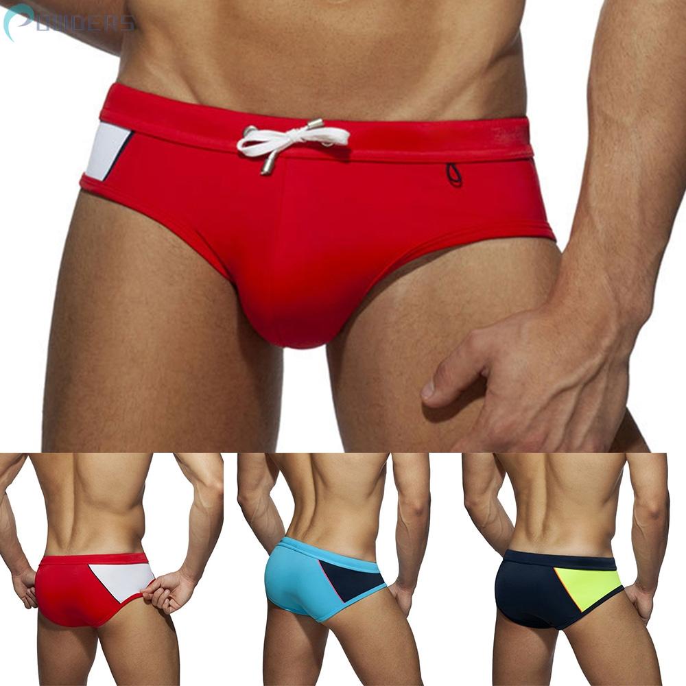 Sexy Swimwear Adjustable Beach Bikini Briefs Color Drawstrings Elastic