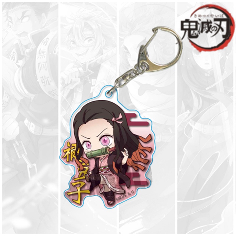 Mới Móc Khóa Nhựa Acrylic Hình Nhân Vật Anime Demon Slayer Kimetsu No Yaiba Blade of Ghost