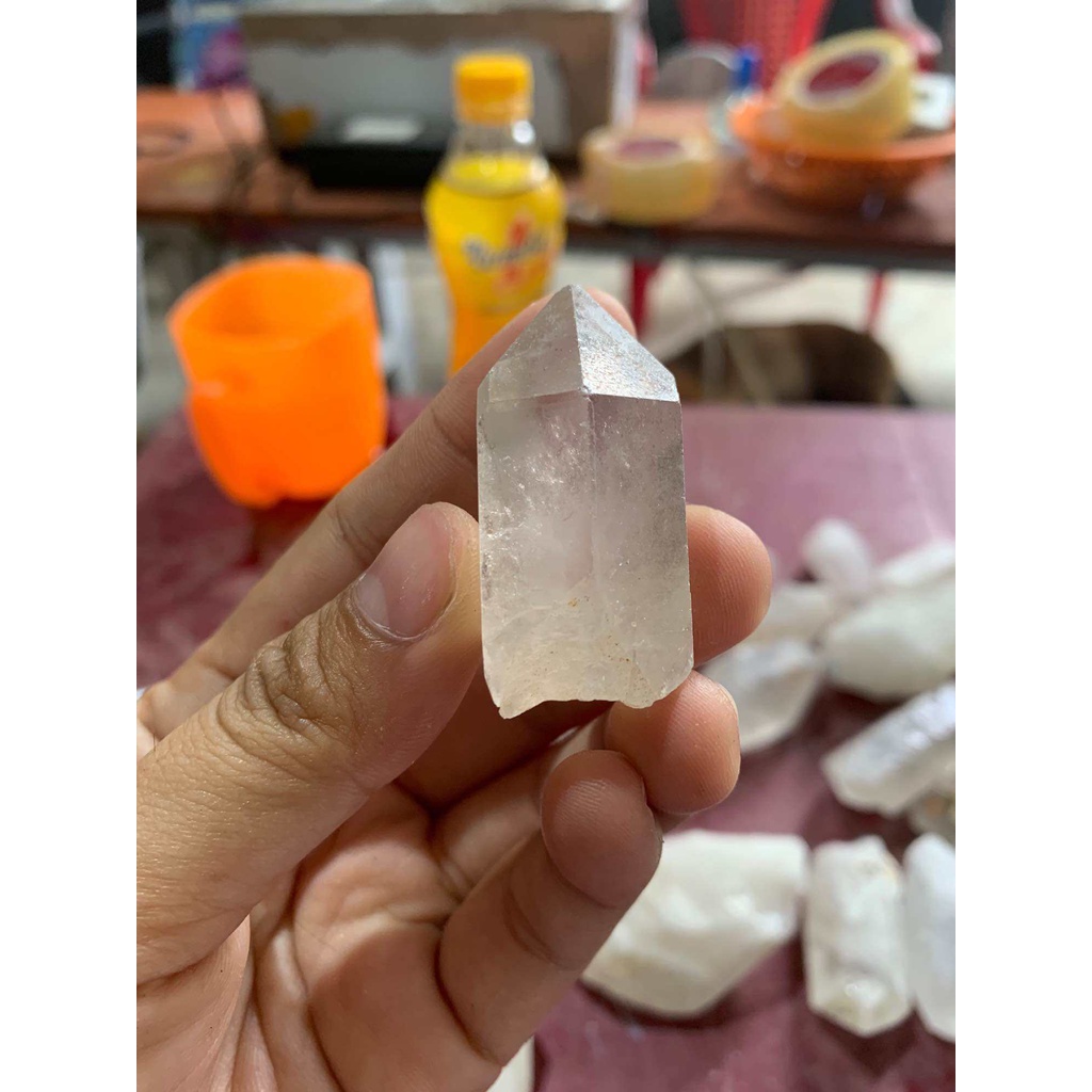 Đá thạch anh trắng nguyên bản thô dùng trang trí nhà cửa thanh tẩy năng lượng