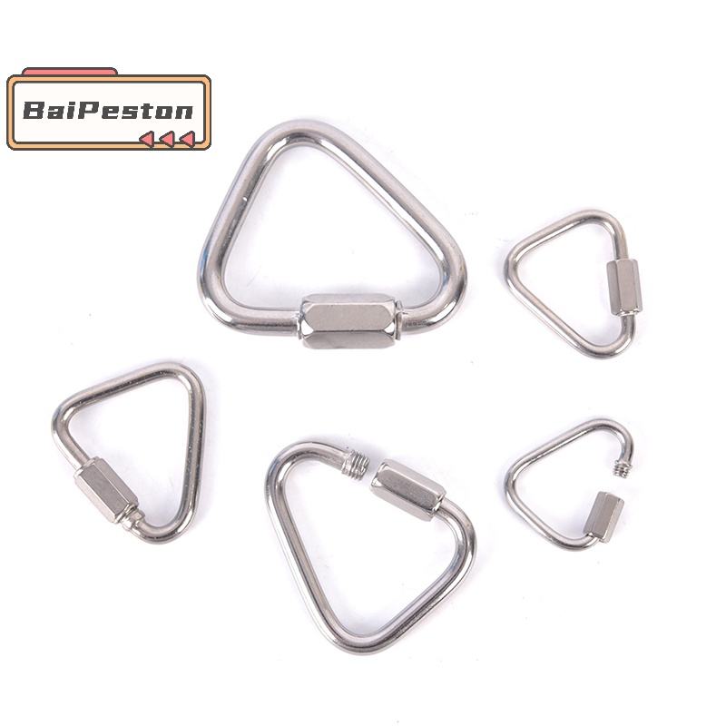 Móc Khóa Tam Giác Bằng Thép Không Gỉ Đa Năng